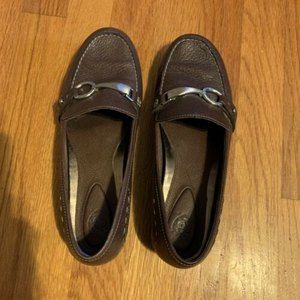 Ariat Women’s Size 8 B Brown Leather Pebble Horsebit Loafers # 21192